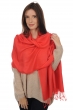 Cashmere & Silk ladies shawls platine coral 204 cm x 92 cm